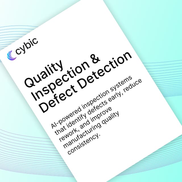 Quality Inspection & Defect Detection in Manufacturing